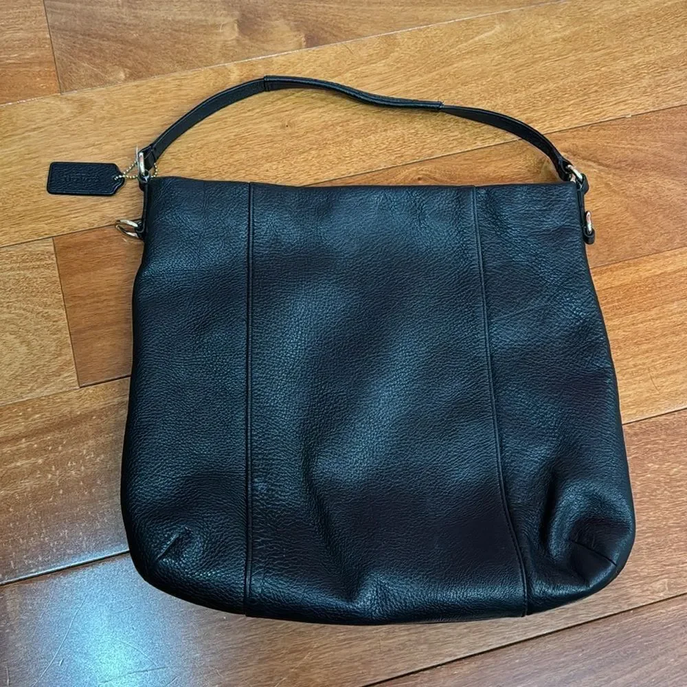 Coach Black Madison Isabelle Leather Hobo‎ Shoulder Bag